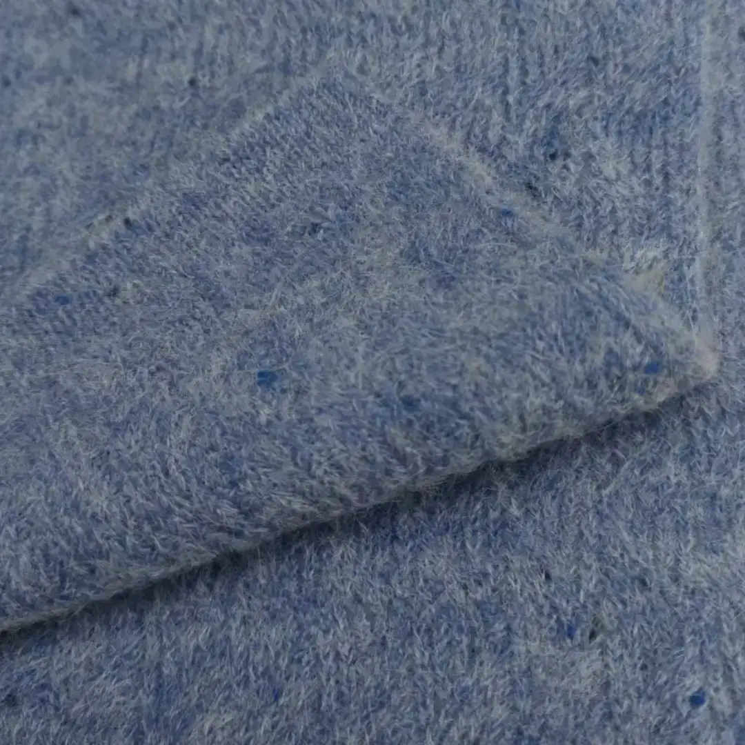 China Yarn for Open Cardigan (Sweater),Full-Zipper Cardigan (Sweater),Half-Zipper Cardigan (Sweater) Mossy Yarn Fancy Yarn Recycled Polyester Nylon Spandex BLUE color buy from China wholesaler bulk order at wholesale price free worldwide shipping Alibaba