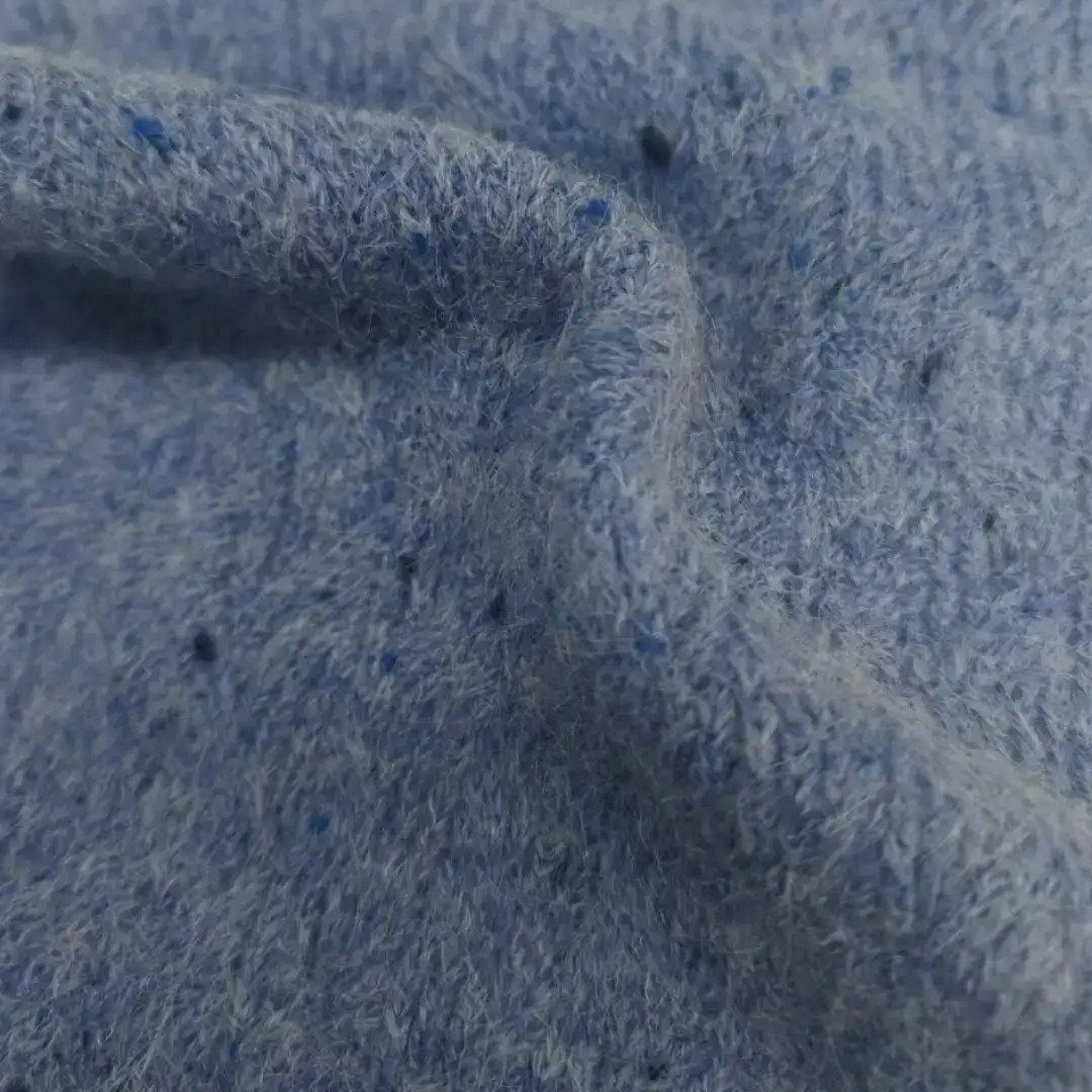China Yarn for Open Cardigan (Sweater),Full-Zipper Cardigan (Sweater),Half-Zipper Cardigan (Sweater) Mossy Yarn Fancy Yarn Recycled Polyester Nylon Spandex BLUE color buy from China wholesaler bulk order at wholesale price free worldwide shipping Alibaba