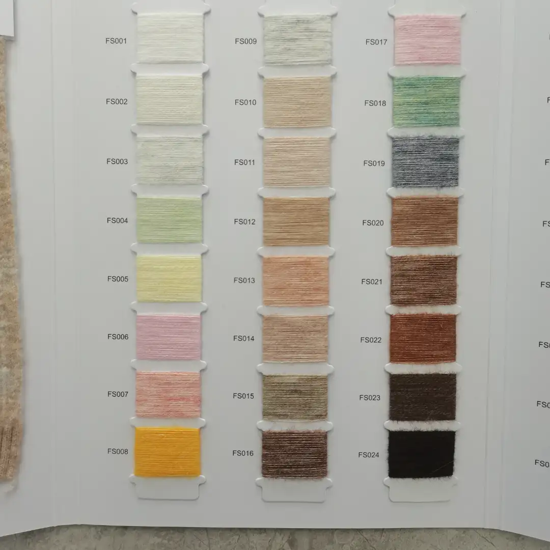 China Yarn for Open Cardigan (Sweater),Half-Zipper Cardigan (Sweater),Crew Neck Pullover (Sweater),Crop Top Pullover (Sweater) Mossy Yarn Fancy Yarn Recycled Polyester Polyester Acrylic Nylon Wool Spandex light tan color buy from China wholesaler bulk order at wholesale price free worldwide shipping Alibaba