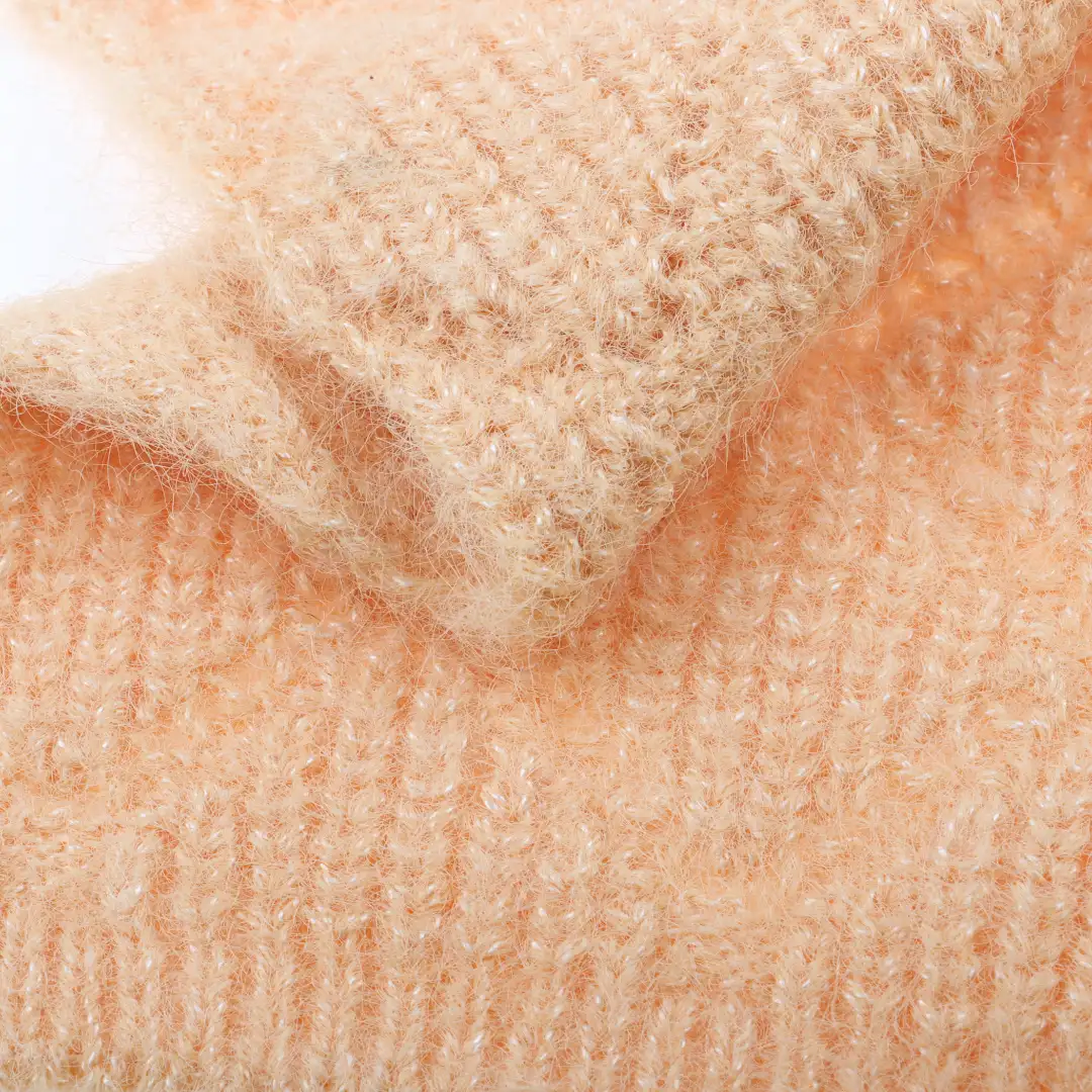China Yarn  Mossy Yarn Fancy Yarn Nylon Polyester Spandex ORANGE color buy from China wholesaler bulk order at wholesale price free worldwide shipping Alibaba