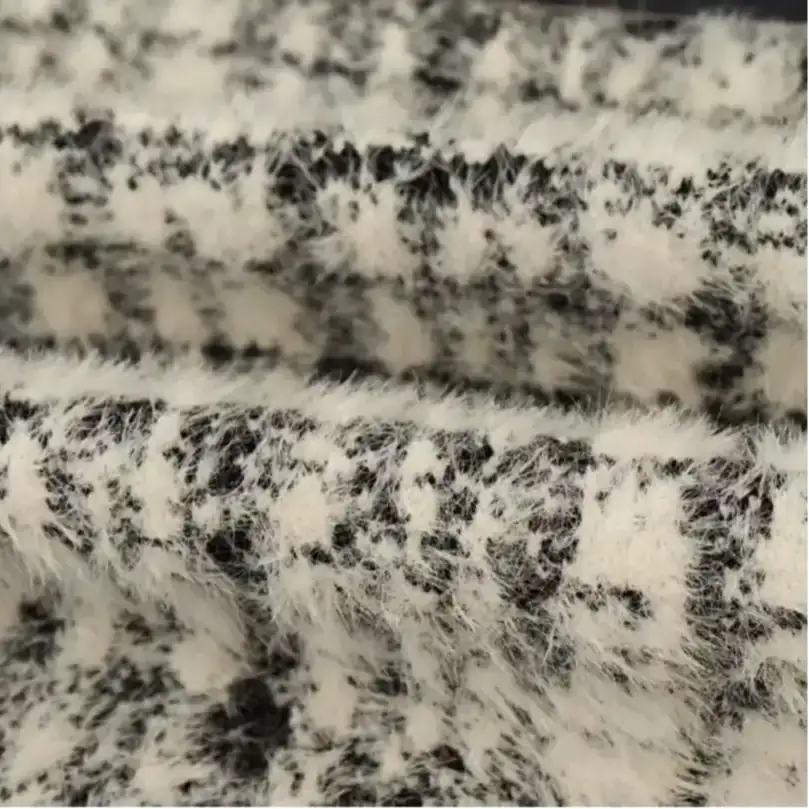 China Yarn  Feather Yarn Fancy Yarn Nylon PBT Eco Tang Viscose 黑色加白色 color buy from China wholesaler bulk order at wholesale price free worldwide shipping Alibaba