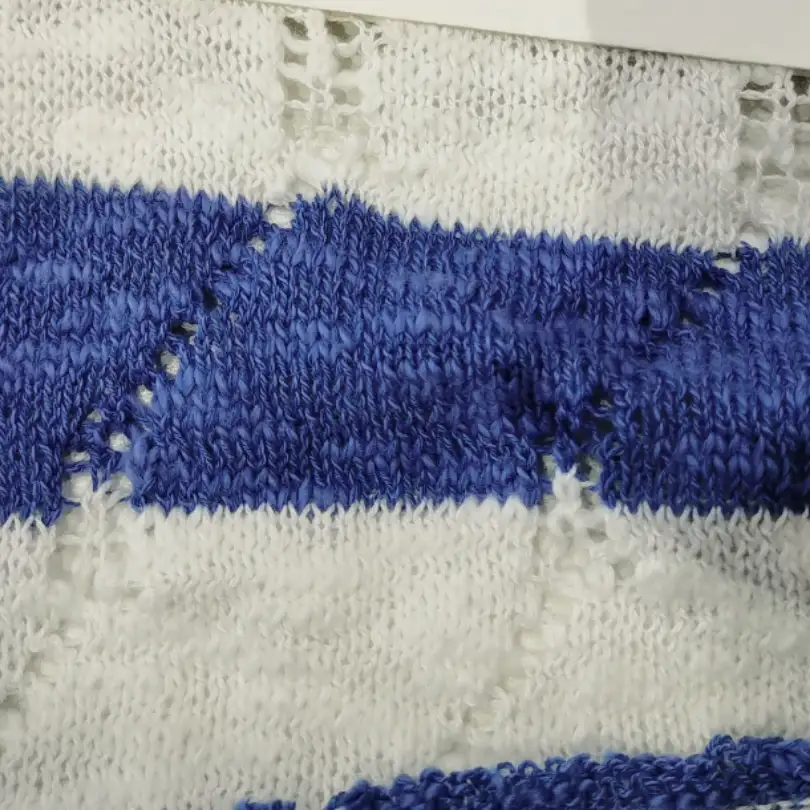 China Yarn for Open Cardigan (Sweater),Full-Zipper Cardigan (Sweater),Crew Neck Pullover (Sweater),Crop Top Pullover (Sweater),Dresses (Cardigan Button) (Sweater) Slub Yarn Fancy Yarn BCI Cotton Recycled Polyester 宝蓝/米白 color buy from China wholesaler bulk order at wholesale price free worldwide shipping Alibaba