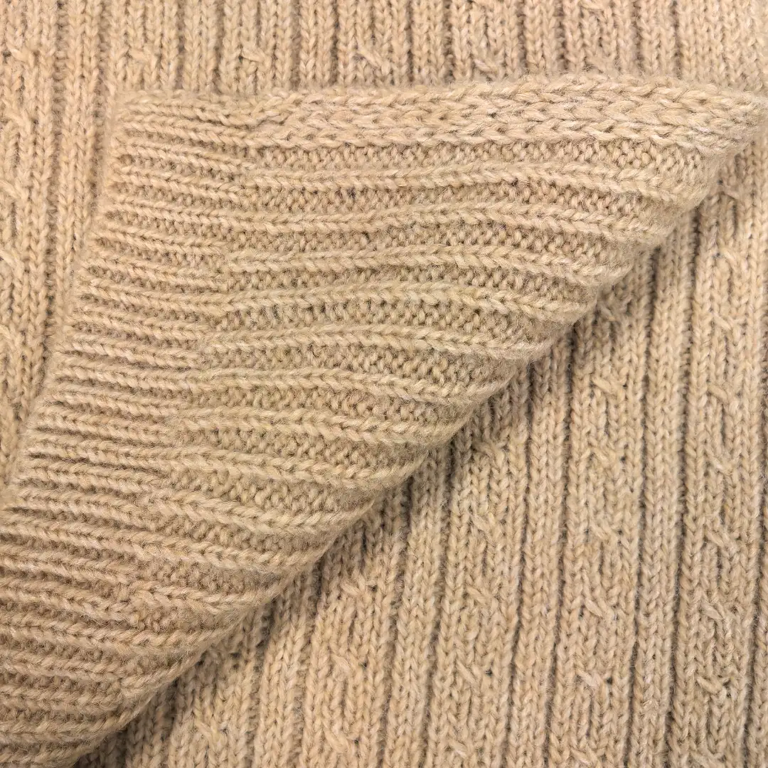 China Yarn for Tank Top,Open Cardigan (Sweater),Round Neck Pullover (Sweater),Crew Neck Pullover (Sweater),Crop Top Pullover (Sweater),Hoodie  (Sweater) Mossy Yarn Fancy Yarn RWS Wool Recycled Polyester 米黄 color buy from China wholesaler bulk order at wholesale price free worldwide shipping Alibaba
