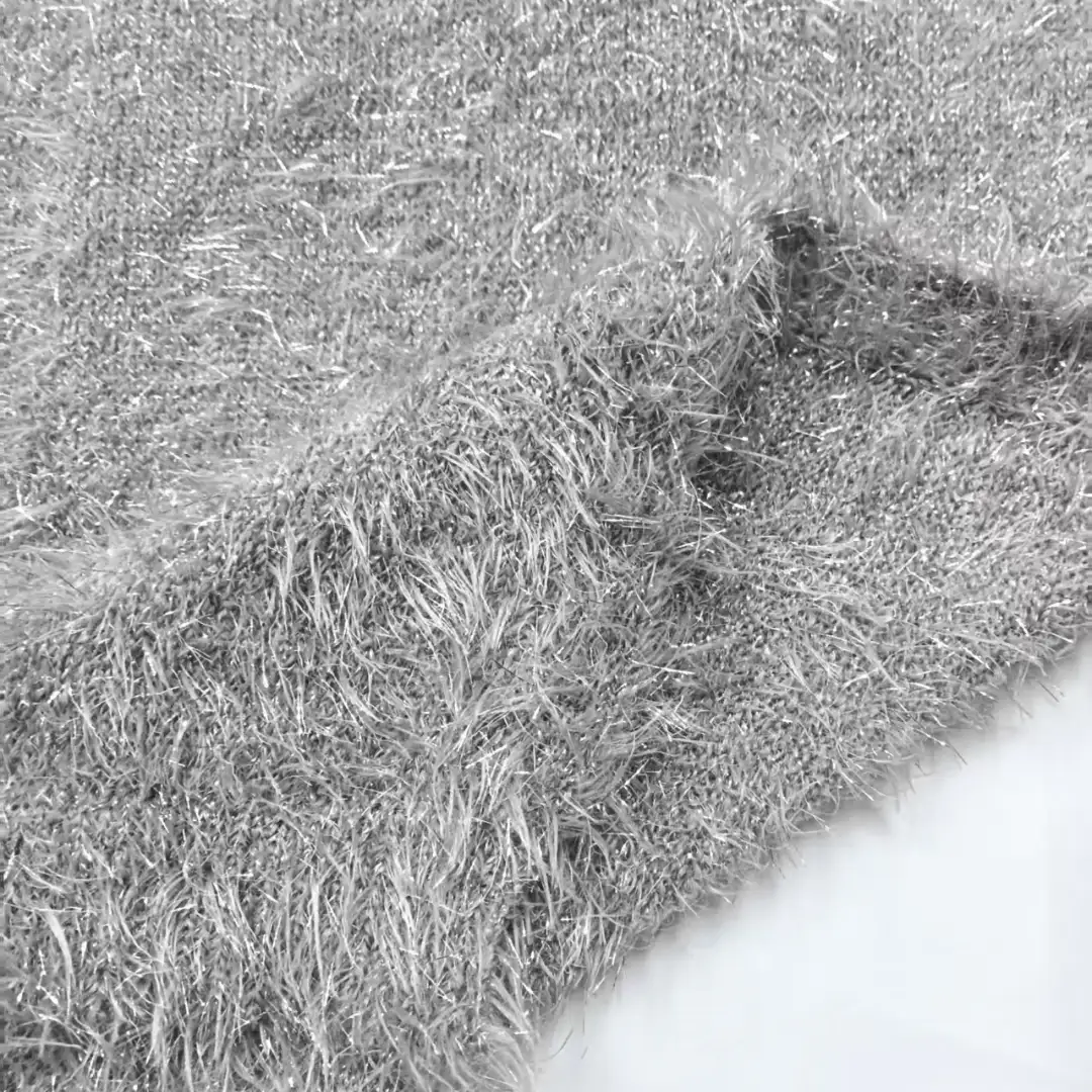 China Yarn  Cat Feather Yarn Fancy Yarn Nylon METALLIC GOLD 灰色 color buy from China wholesaler bulk order at wholesale price free worldwide shipping Alibaba