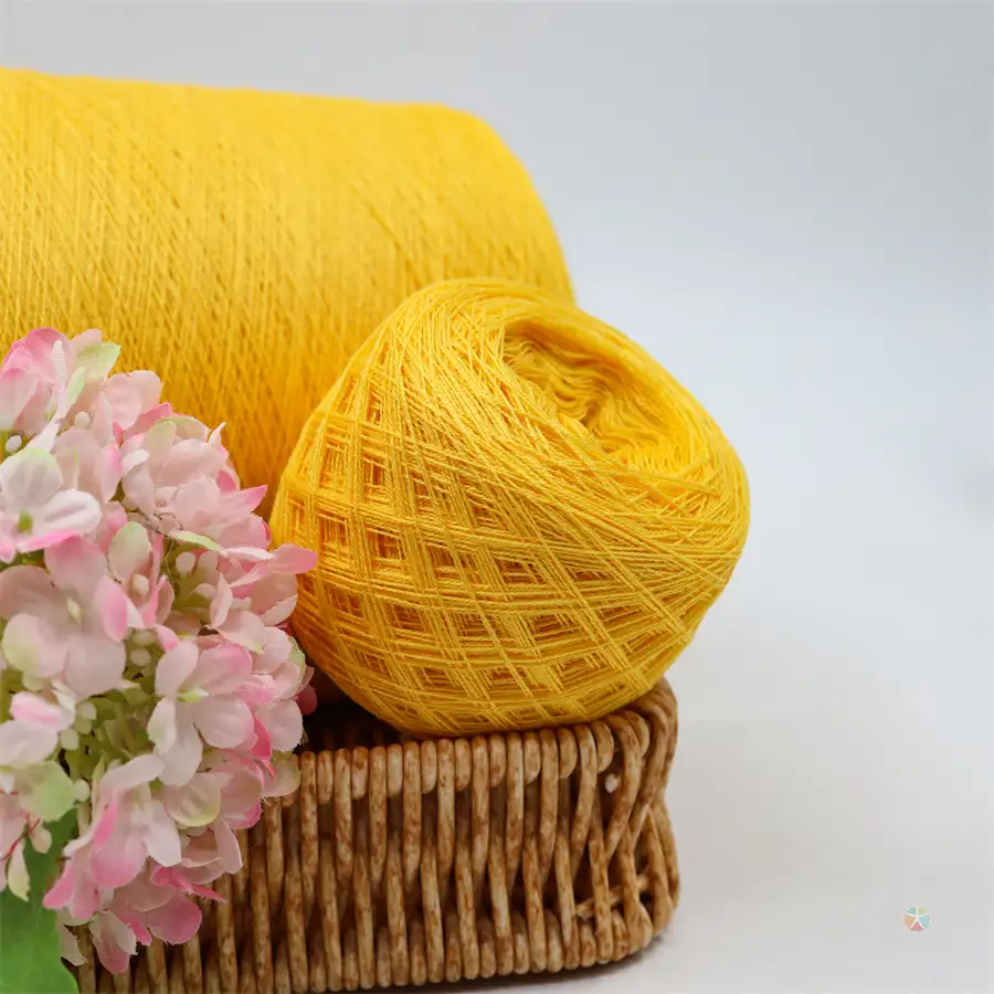 China Yarn for Knitted Jacket (Sweater),Round Neck Pullover (Sweater),Crew Neck Pullover (Sweater),Crop Top Pullover (Sweater) Core Spun Yarn Regular Yarn Acrylic Rayon Polyester 18 color buy from China wholesaler bulk order at wholesale price free worldwide shipping Alibaba