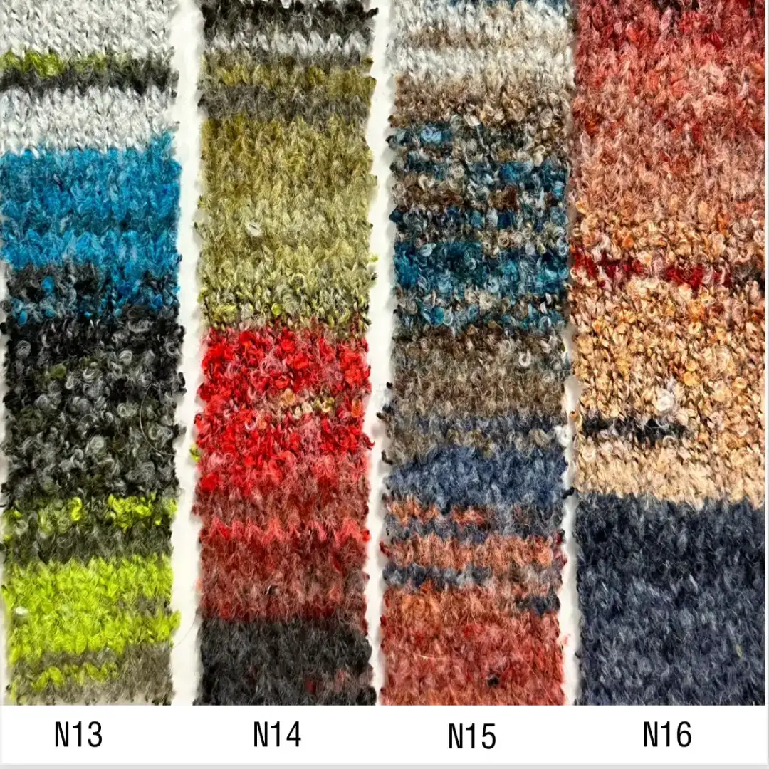 China Yarn for Ladies Vest (Sweater),Open Cardigan (Sweater),Crew Neck Pullover (Sweater),Crop Top Pullover (Sweater),Hoodie  (Sweater),Dresses (Cardigan Open) (Sweater),Roll Neck Jumper (Sweater),U-Neck Cardigan (Sweater) Boucle Yarn Fancy Yarn Acrylic Recycled Polyester Wool Colorful color buy from China wholesaler bulk order at wholesale price free worldwide shipping Alibaba