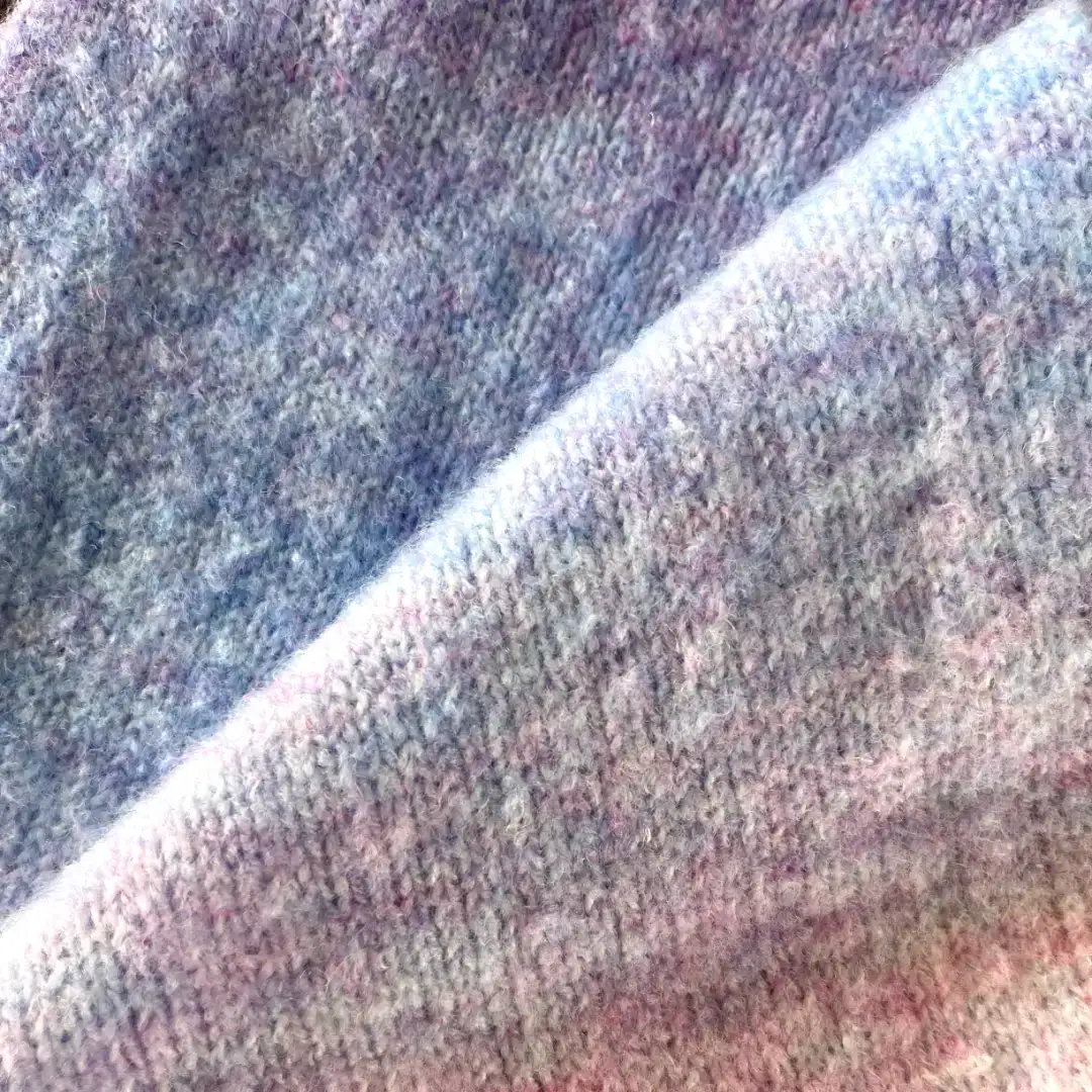 China Yarn for Crop Top,Hoodie,Ladies Vest (Sweater),Open Cardigan (Sweater),Full-Zipper Cardigan (Sweater),Knitted Trousers (Sweater),Women's Pants (Sweater),Skirt (Sweater) Mossy Yarn Fancy Yarn Acrylic Polyester Wool Pink purple color buy from China wholesaler bulk order at wholesale price free worldwide shipping Alibaba