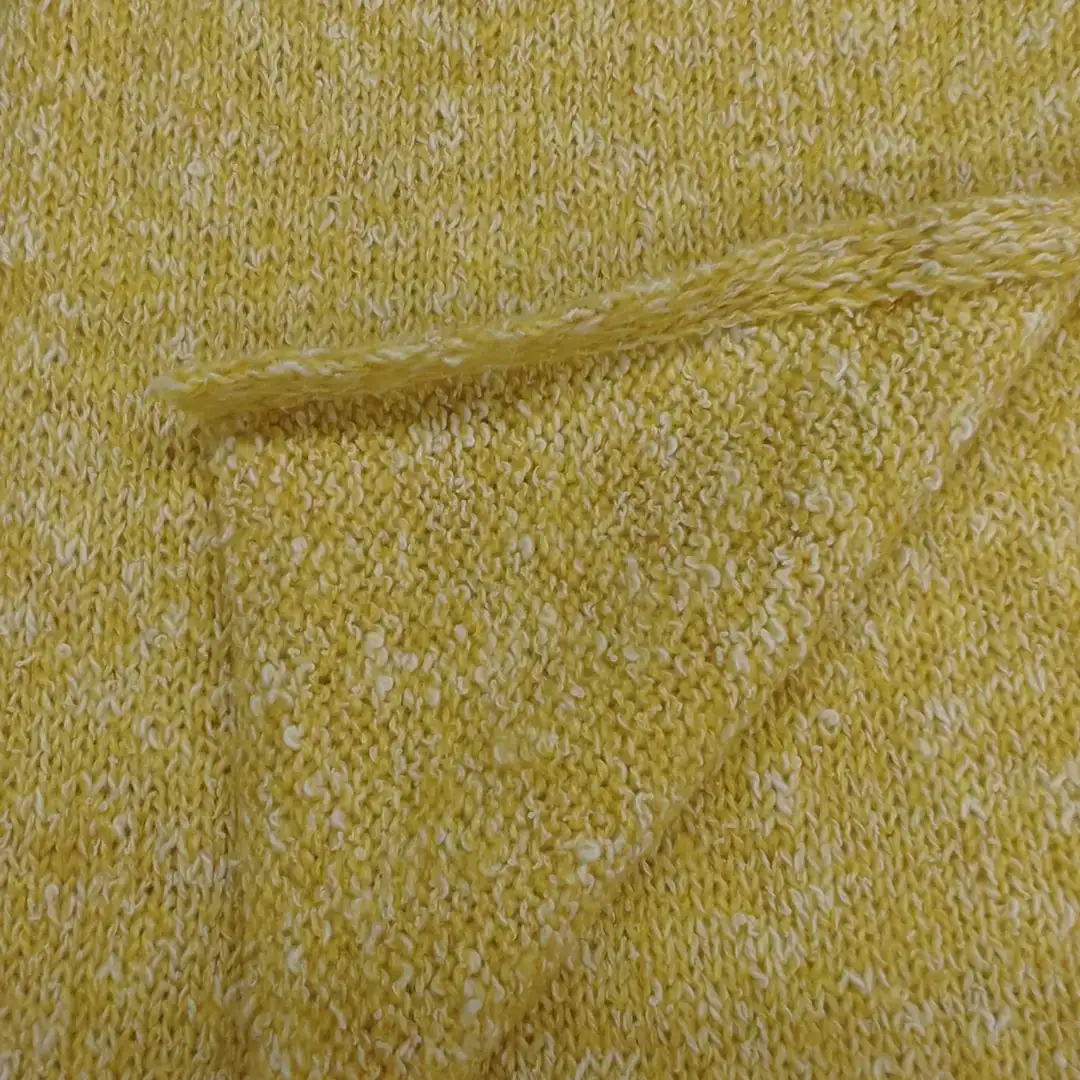 China Yarn for Hoodie,Open Cardigan (Sweater),Crop Top Pullover (Sweater) Mossy Yarn Fancy Yarn BCI Cotton Acrylic Recycled Polyester Wool yellow color buy from China wholesaler bulk order at wholesale price free worldwide shipping Alibaba