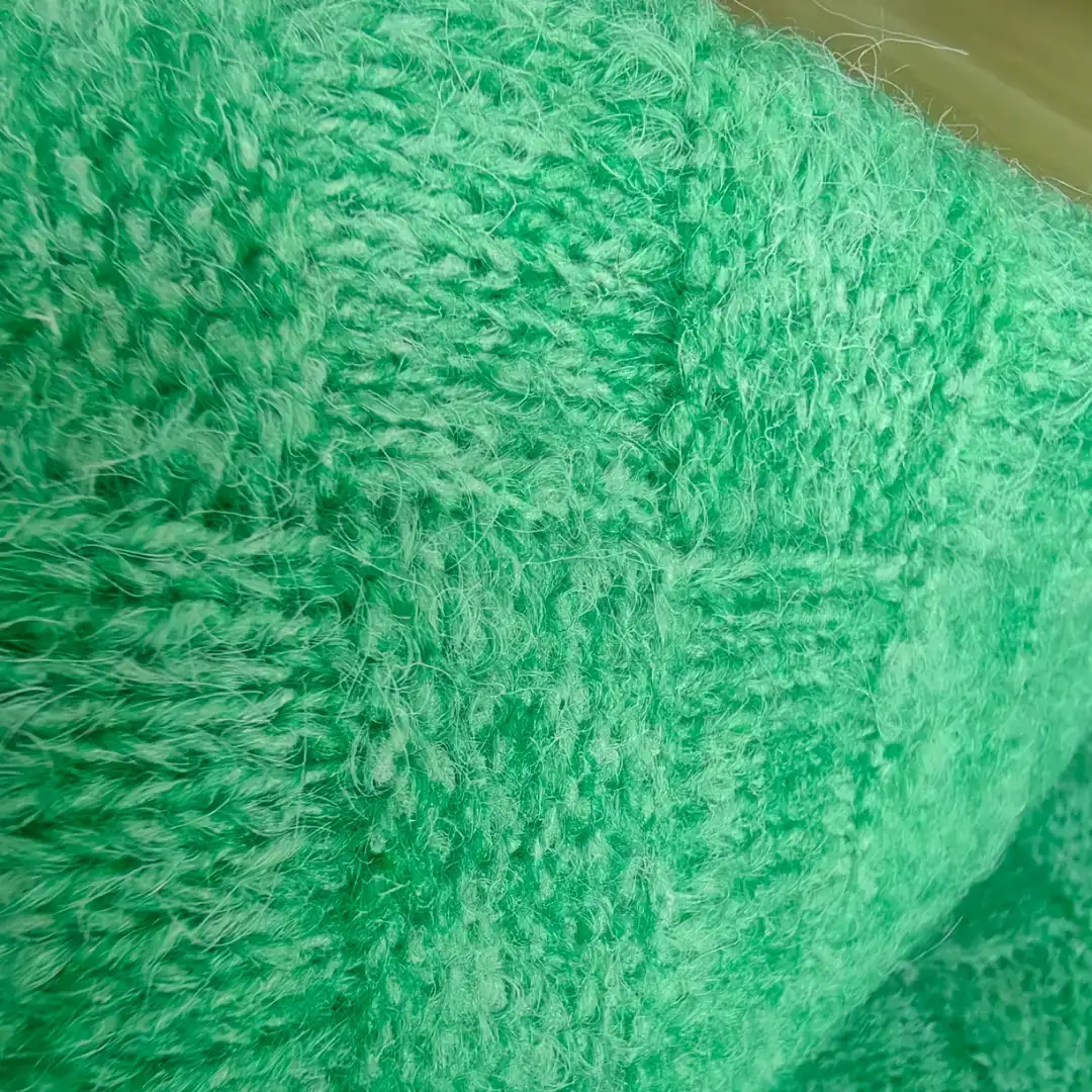 China Yarn for T-shirt (Sweater),Dresses (Pullover) (Sweater),Skirt (Sweater) Mossy Yarn Fancy Yarn Acrylic Polyester Elastane 绿色 color buy from China wholesaler bulk order at wholesale price free worldwide shipping Alibaba