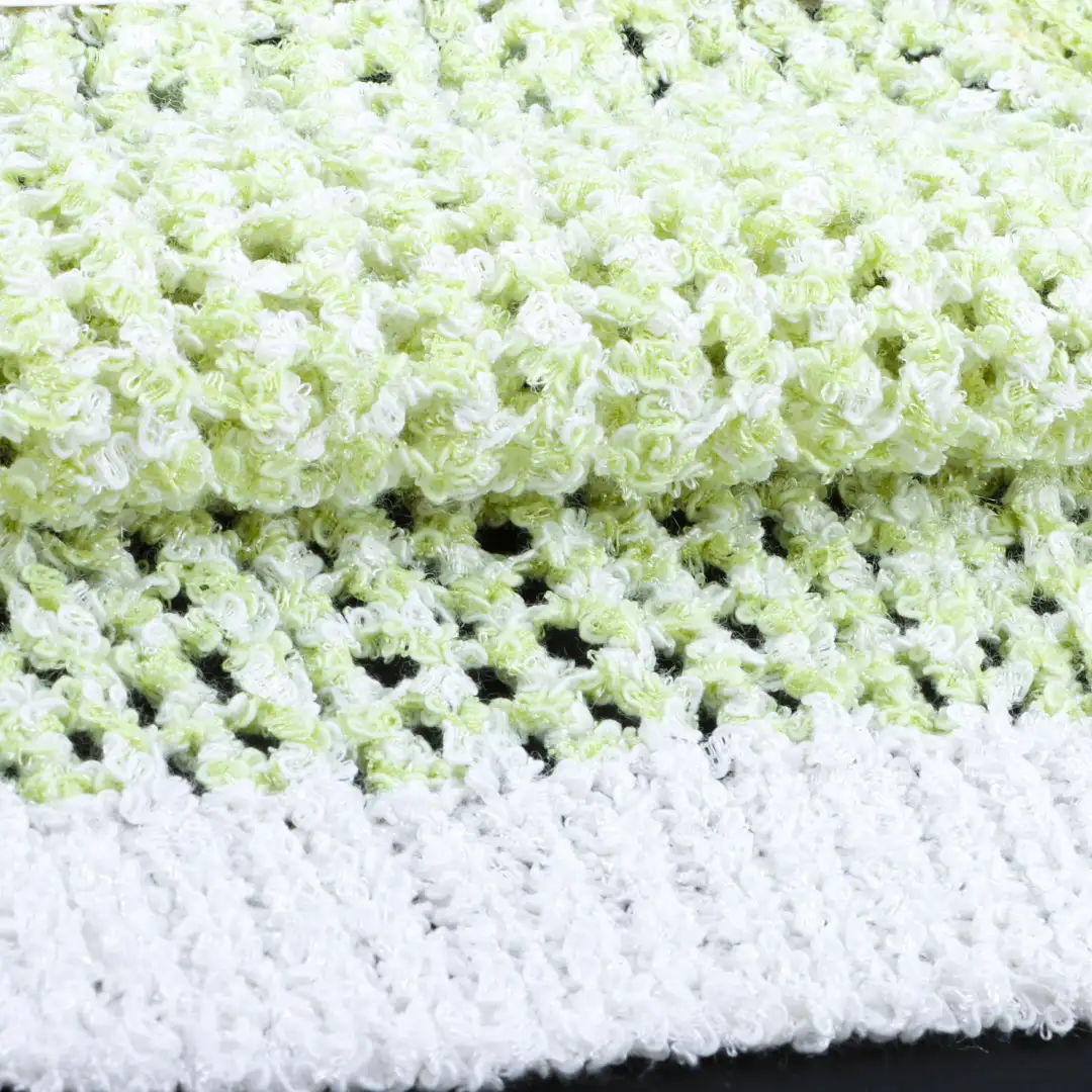 China Yarn for Polo Shirt,Blouse,Crop Top,Full-Zipper Cardigan (Sweater),Half-Zipper Cardigan (Sweater) Ladder Yarn Fancy Yarn Nylon BCI Cotton green&white color buy from China wholesaler bulk order at wholesale price free worldwide shipping Alibaba