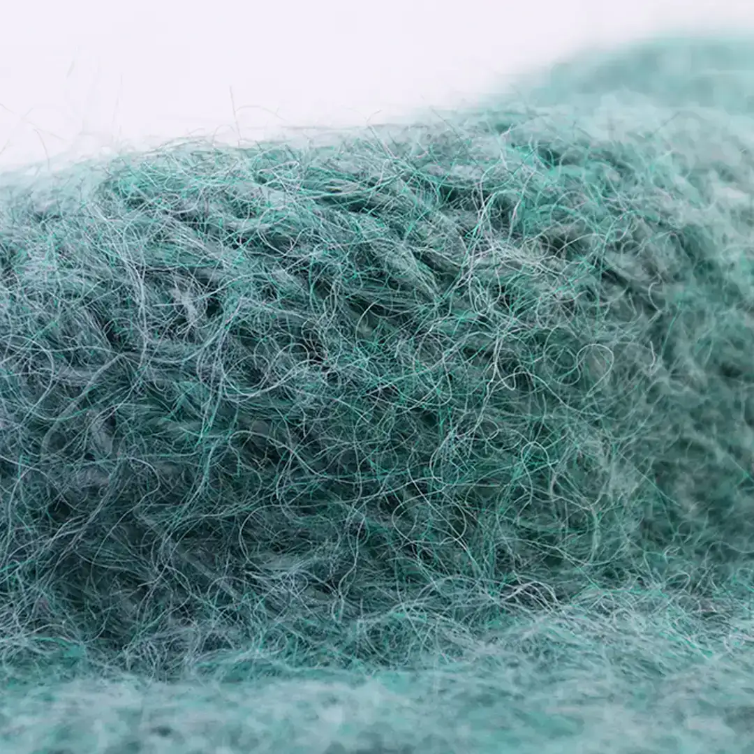 China Yarn for Open Cardigan (Sweater),Knitted Jacket (Sweater),Round Neck Pullover (Sweater) Mossy Yarn Fancy Yarn Nylon Acrylic Recycled Polyester Polyester Elastane Wool green、purple、apricot color buy from China wholesaler bulk order at wholesale price free worldwide shipping Alibaba