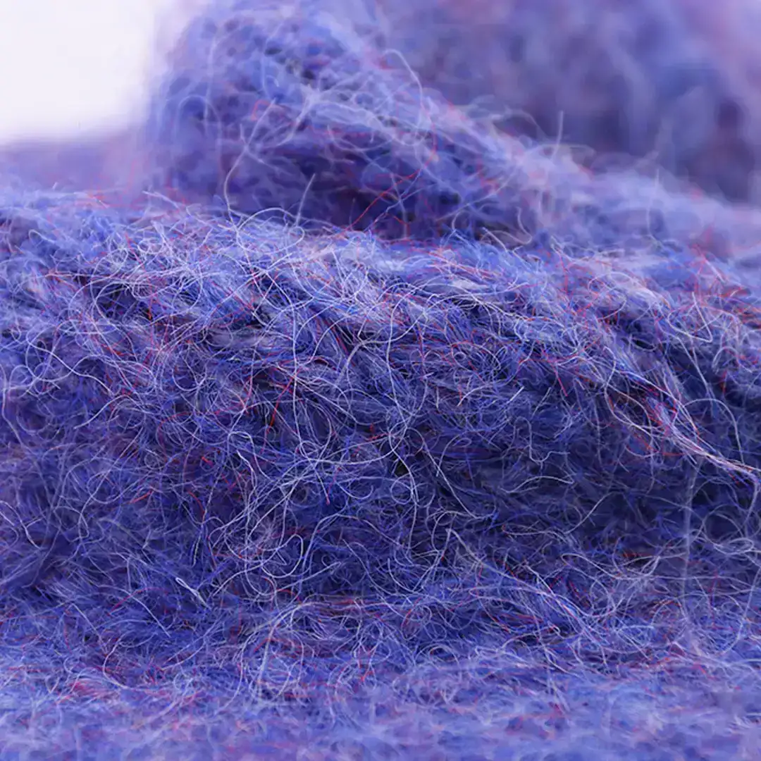 China Yarn for Open Cardigan (Sweater),Knitted Jacket (Sweater),Round Neck Pullover (Sweater) Mossy Yarn Fancy Yarn Nylon Acrylic Recycled Polyester Polyester Elastane Wool green、purple、apricot color buy from China wholesaler bulk order at wholesale price free worldwide shipping Alibaba