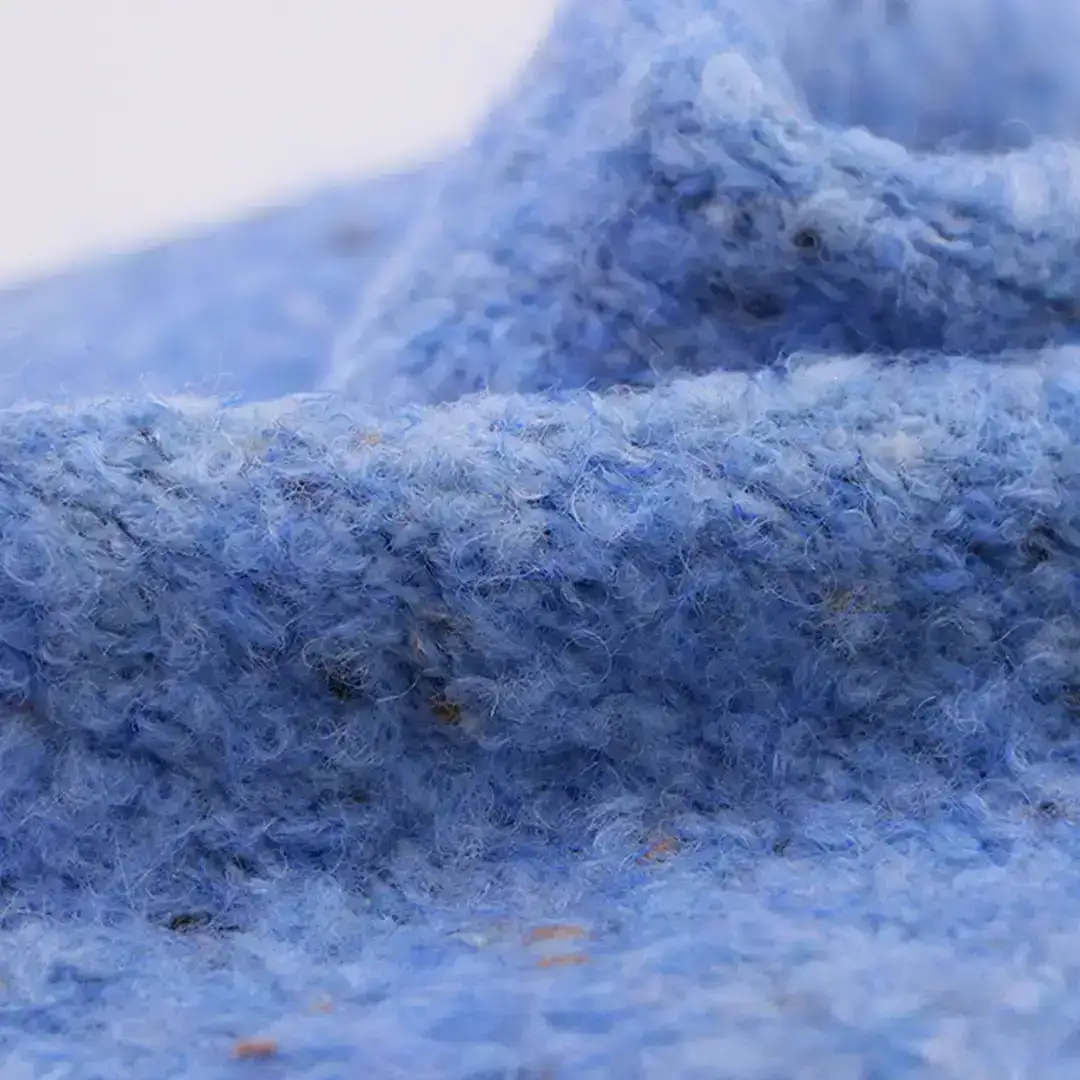China Yarn for Open Cardigan (Sweater),Knitted Jacket (Sweater),Round Neck Pullover (Sweater) Boucle Yarn Fancy Yarn Wool Acrylic Recycled Polyester Elastane green、blue、brown、gray、pink color buy from China wholesaler bulk order at wholesale price free worldwide shipping Alibaba