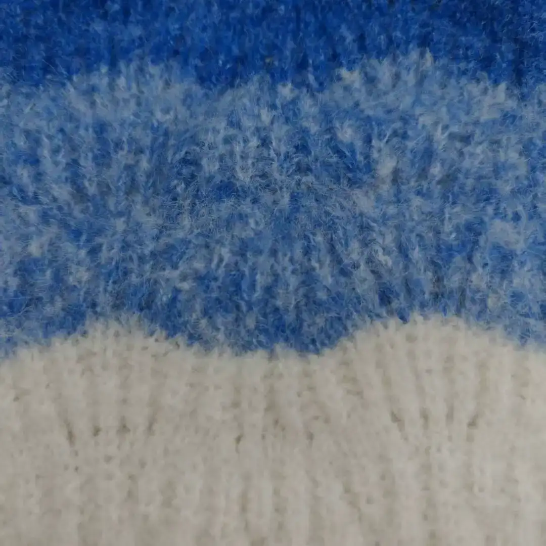 China Yarn for Open Cardigan (Sweater),Knitted Jacket (Sweater),Round Neck Pullover (Sweater) Mossy Yarn Fancy Yarn Acrylic Recycled Polyester Polyester Wool Elastane gray、brown、blue、purple color buy from China wholesaler bulk order at wholesale price free worldwide shipping Alibaba