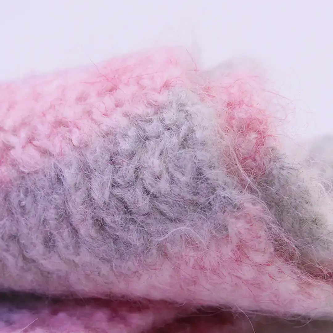 China Yarn for Open Cardigan (Sweater),Knitted Jacket (Sweater),Round Neck Pullover (Sweater) Mossy Yarn Fancy Yarn Wool Acrylic Nylon Polyester Elastane pink、gray color buy from China wholesaler bulk order at wholesale price free worldwide shipping Alibaba