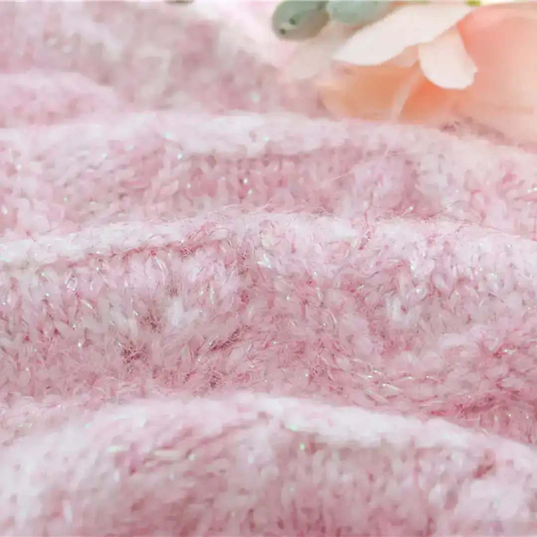 China Yarn for Open Cardigan (Sweater),Knitted Jacket (Sweater),Round Neck Pullover (Sweater),Crew Neck Pullover (Sweater) Mossy Yarn Fancy Yarn Wool Nylon Acrylic Polyester Sequin Elastane Lurex blue 、pink and white color buy from China wholesaler bulk order at wholesale price free worldwide shipping Alibaba