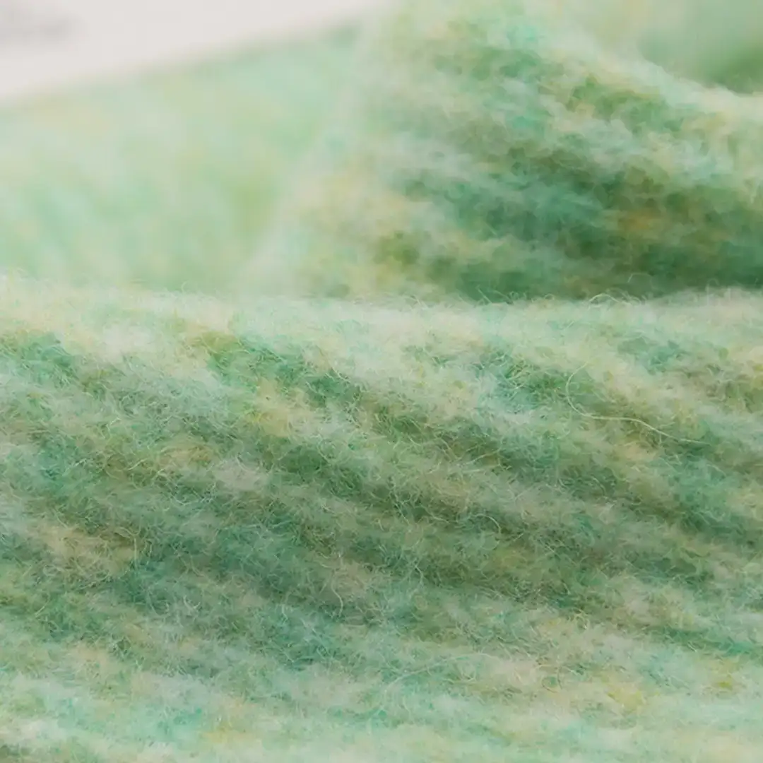 China Yarn for Open Cardigan (Sweater),Knitted Jacket (Sweater),Round Neck Pullover (Sweater),Crew Neck Pullover (Sweater),Crop Top Pullover (Sweater),Knitted Trousers (Sweater) Mossy Yarn Fancy Yarn Wool Nylon Polyester Elastane green and blue color buy from China wholesaler bulk order at wholesale price free worldwide shipping Alibaba