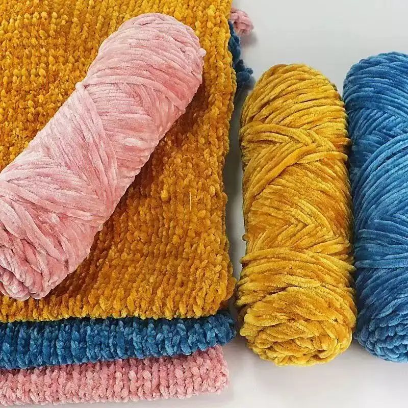 China Yarn for Ladies Vest (Sweater),Round Neck Pullover (Sweater),Crop Top Pullover (Sweater) Shiny Chenille Fancy Yarn Polyester 黑色 color buy from China wholesaler bulk order at wholesale price free worldwide shipping Alibaba