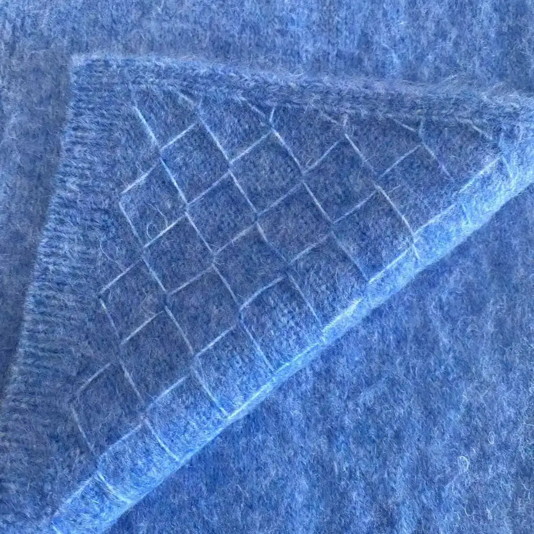 China Yarn for Open Cardigan (Sweater) Air Spun Yarn Fancy Yarn Nylon Acrylic Wool BlU color buy from China wholesaler bulk order at wholesale price free worldwide shipping Alibaba