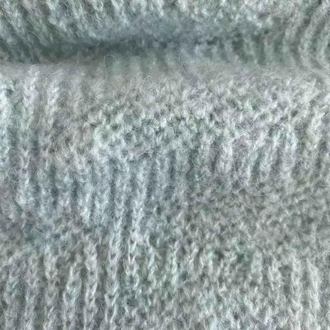 China Yarn for Open Cardigan (Sweater) Mossy Yarn Fancy Yarn Recycled Polyester Acrylic Wool Nylon Elastane GREEN color buy from China wholesaler bulk order at wholesale price free worldwide shipping Alibaba