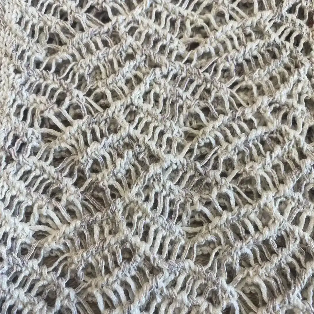 China Yarn for Open Cardigan (Sweater) Flat Tape Yarn Fancy Yarn Cotton Polyester Cream color buy from China wholesaler bulk order at wholesale price free worldwide shipping Alibaba