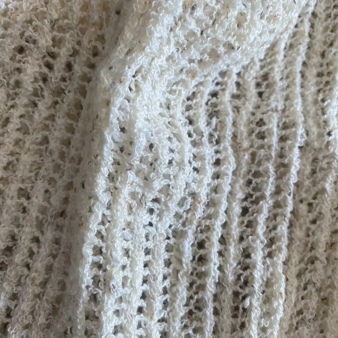 China Yarn for Open Cardigan (Sweater) Boucle Yarn Fancy Yarn Acrylic Polyester Nylon ECRU color buy from China wholesaler bulk order at wholesale price free worldwide shipping Alibaba
