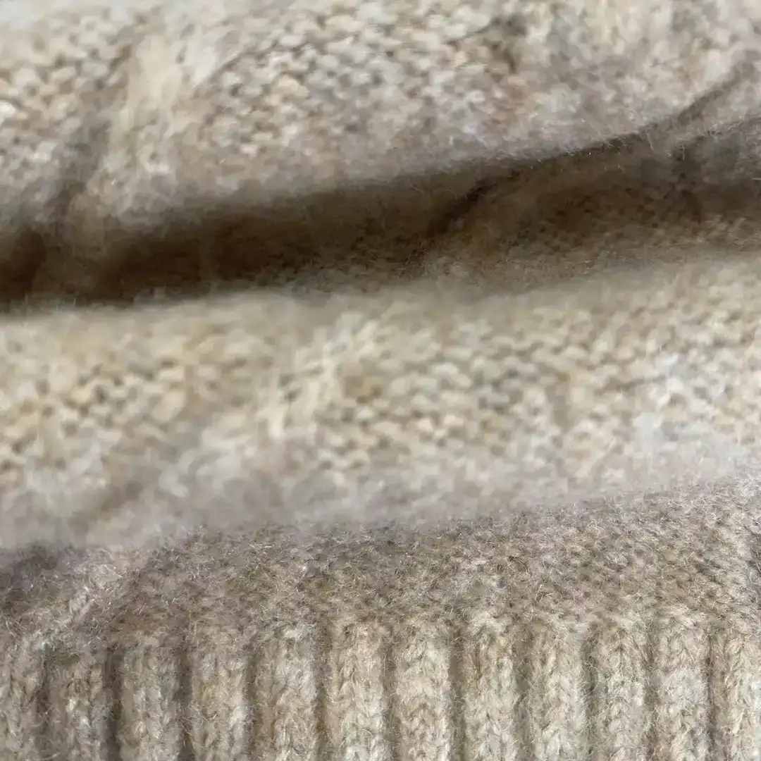 China Yarn for Open Cardigan (Sweater) Mossy Yarn Fancy Yarn Recycled Polyester Nylon Wool Elastane BROWN color buy from China wholesaler bulk order at wholesale price free worldwide shipping Alibaba