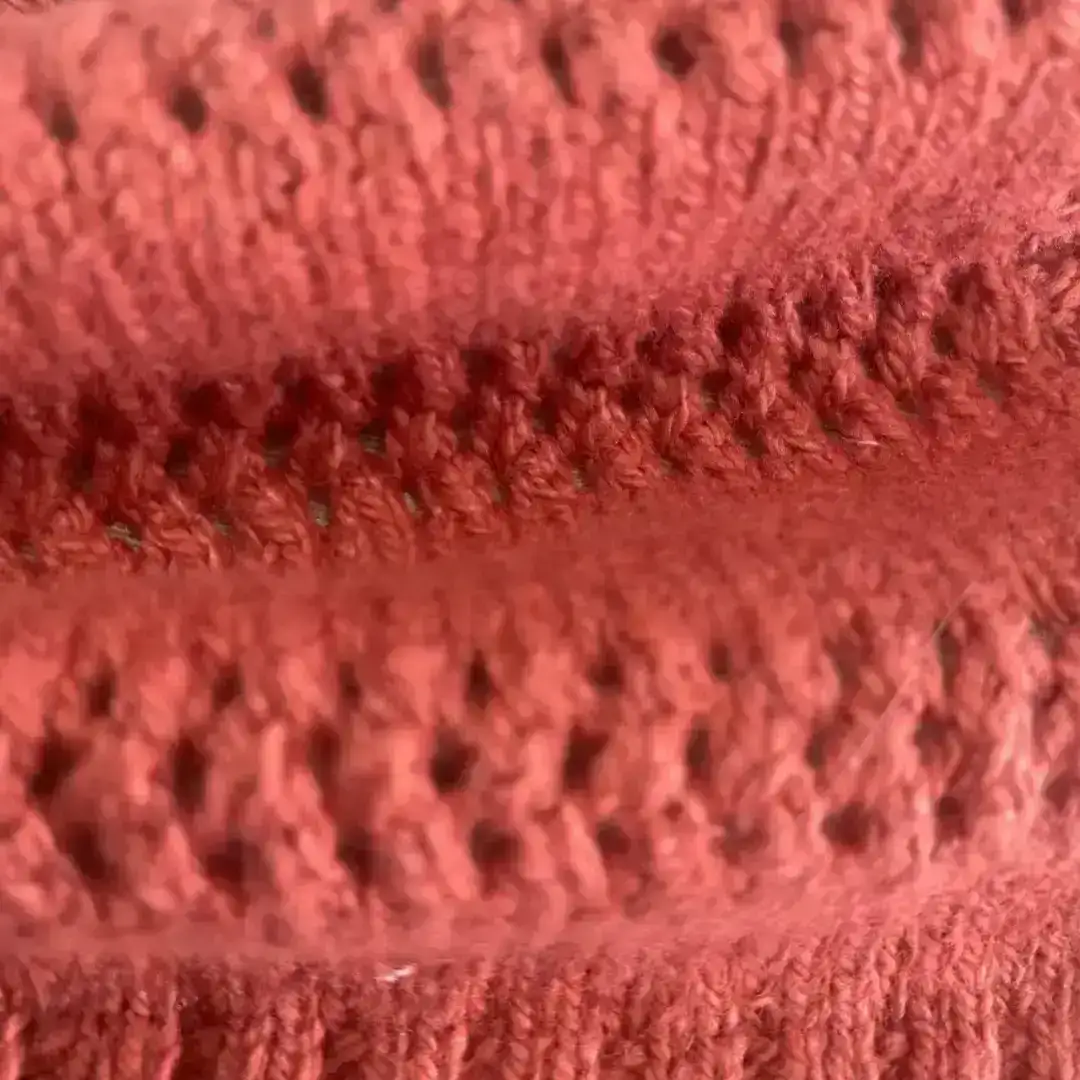 China Yarn for Open Cardigan (Sweater) Woollen Spun Regular Yarn BCI Cotton Recycled Viscose Nylon RED color buy from China wholesaler bulk order at wholesale price free worldwide shipping Alibaba