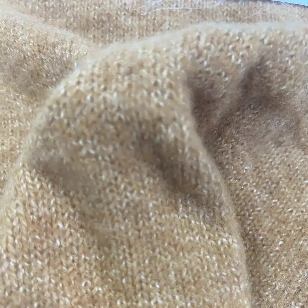 China Yarn for Open Cardigan (Sweater) Mossy Yarn Fancy Yarn Recycled Polyester Polyester Acrylic Wool Elastane YELLOW color buy from China wholesaler bulk order at wholesale price free worldwide shipping Alibaba