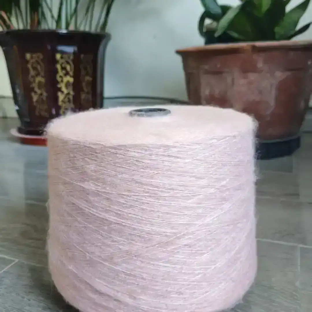 China Yarn for Ladies Vest (Sweater),Open Cardigan (Sweater) Mossy Yarn Fancy Yarn Acrylic Polyester Spandex pink color buy from China wholesaler bulk order at wholesale price free worldwide shipping Alibaba