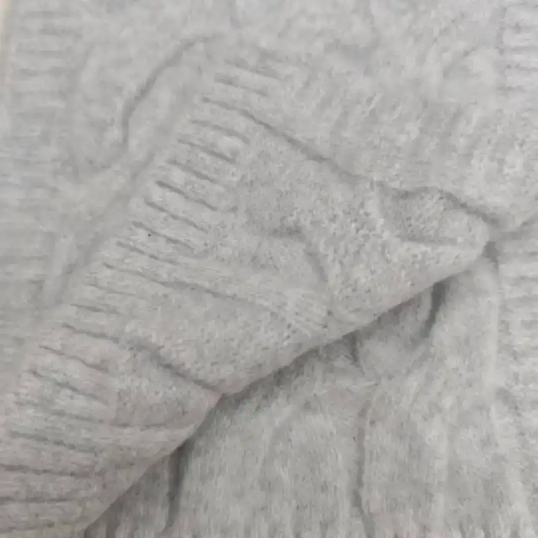 China Yarn for Crop Top,Open Cardigan (Sweater),Full-Zipper Cardigan (Sweater),Round Neck Pullover (Sweater) Mossy Yarn Fancy Yarn Recycled Polyester Polyester Spandex light gray，white，blue color buy from China wholesaler bulk order at wholesale price free worldwide shipping Alibaba