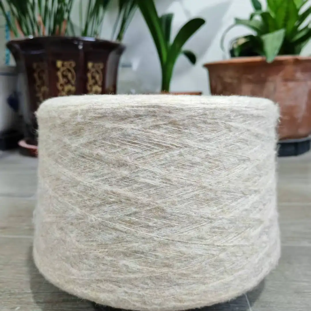 China Yarn for Full-Zipper Cardigan (Sweater),Half-Zipper Cardigan (Sweater),Shirt Long Sleeve Button (Sweater) Mossy Yarn Fancy Yarn Recycled Polyester Acrylic Wool Spandex cream-coloured color buy from China wholesaler bulk order at wholesale price free worldwide shipping Alibaba