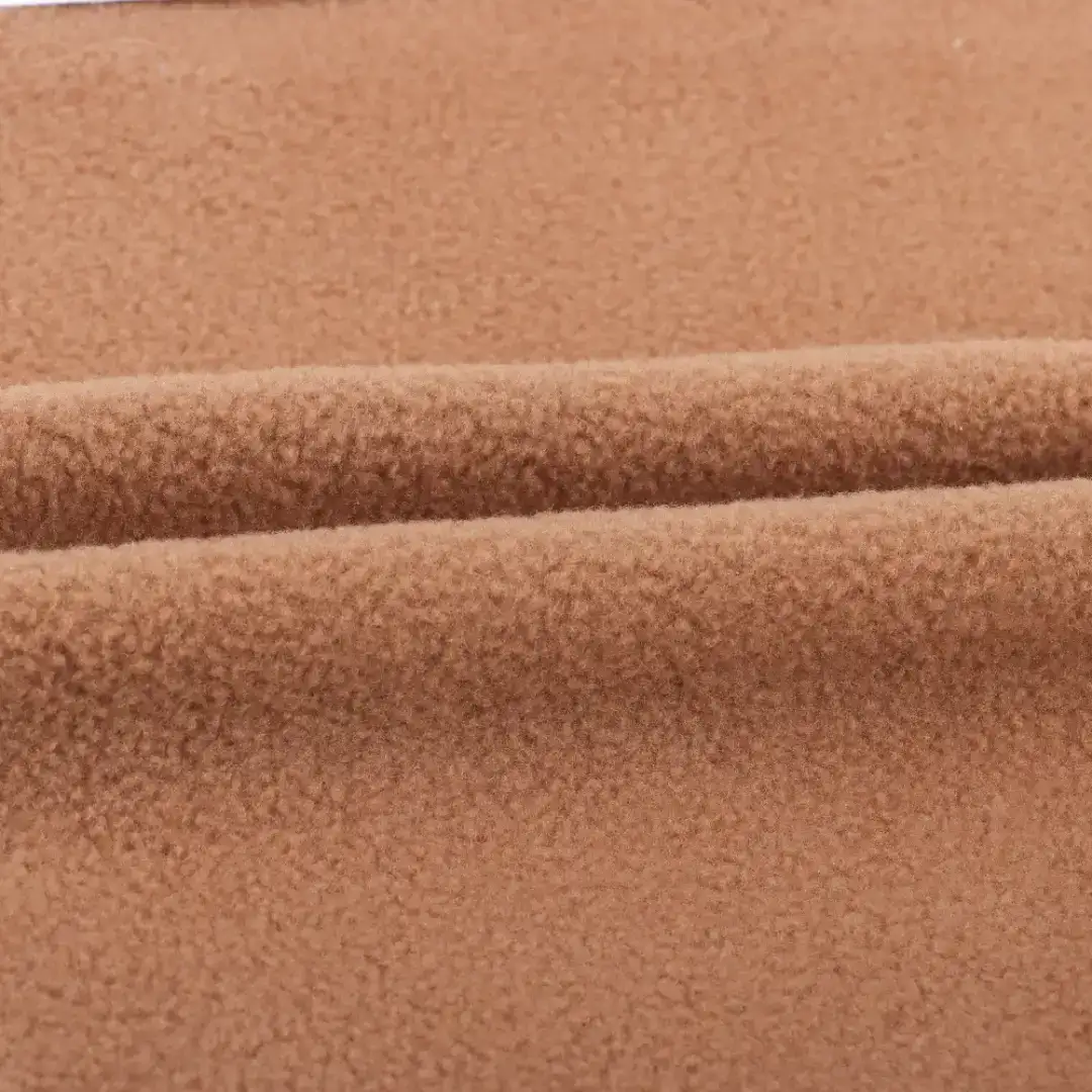 China Fabric for Jackets Polar Fleece Knit Fabric Polyester burnt sugar coloring color buy from China wholesaler bulk order at wholesale price free worldwide shipping Alibaba