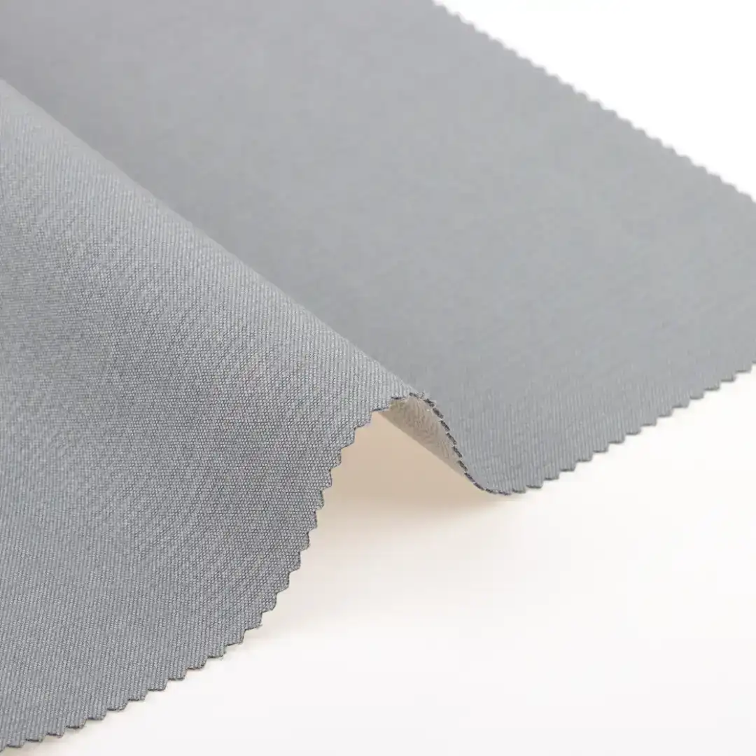 China Fabric for Blazer Nylon/Polyester Crepe Woven Blended Fabric Polyester Polyamide gray color buy from China wholesaler bulk order at wholesale price free worldwide shipping Alibaba