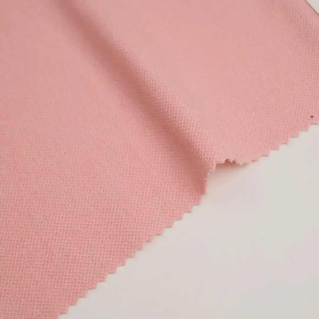 China Fabric for T-shirt ,Polo T-shirt ,Sweatshirt Rib Knit Fabric Cotton Polyester pink color buy from China wholesaler bulk order at wholesale price free worldwide shipping Alibaba