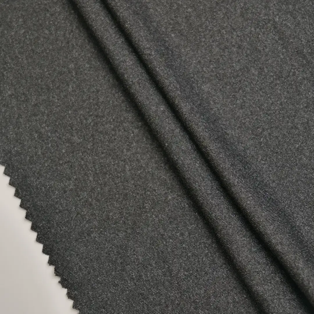 China Fabric for T-Shirt,Yoga Clothes Rib Knit Fabric Polyester Spandex GRAY color buy from China wholesaler bulk order at wholesale price free worldwide shipping Alibaba