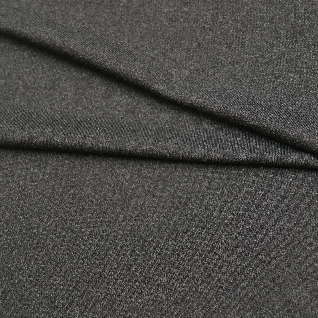 China Fabric for T-Shirt,Yoga Clothes Rib Knit Fabric Polyester Spandex GRAY color buy from China wholesaler bulk order at wholesale price free worldwide shipping Alibaba