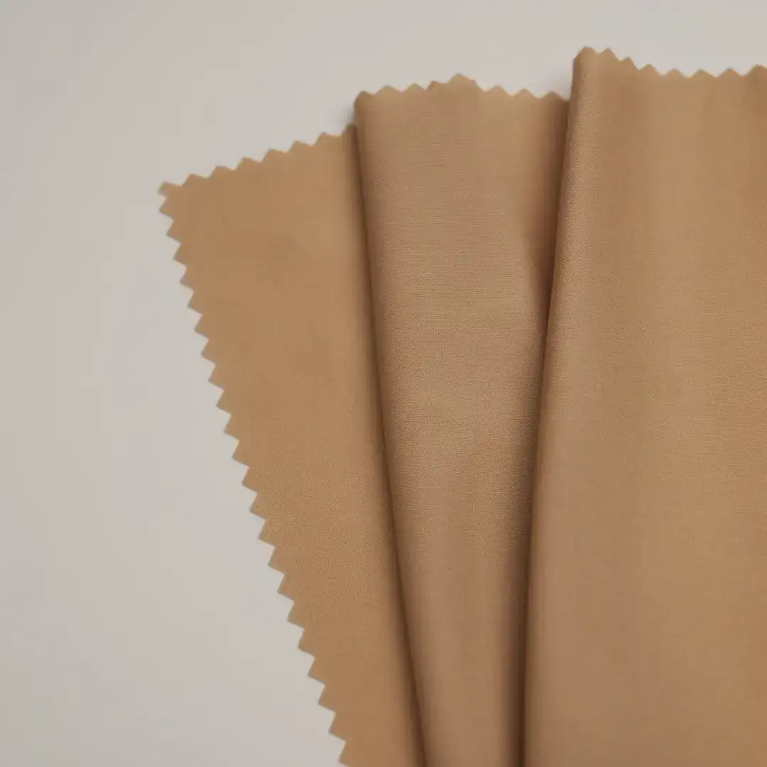 China Fabric for Yoga Clothes Interlock Knit Fabric Polyester COFFEE color buy from China wholesaler bulk order at wholesale price free worldwide shipping Alibaba