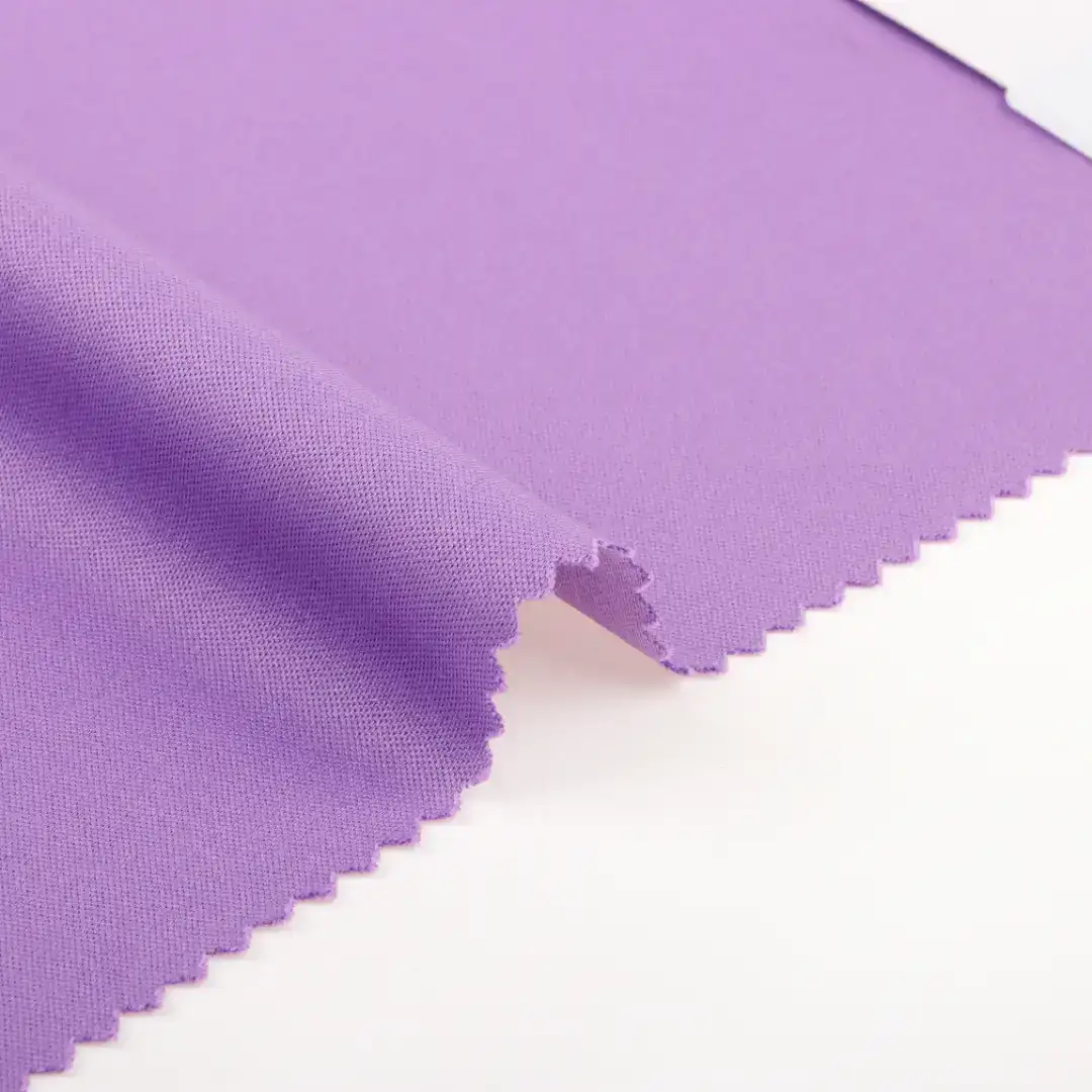 China Fabric for T-Shirt,Jogger,Yoga Clothes Interlock Knit Fabric Polyester purple color buy from China wholesaler bulk order at wholesale price free worldwide shipping Alibaba