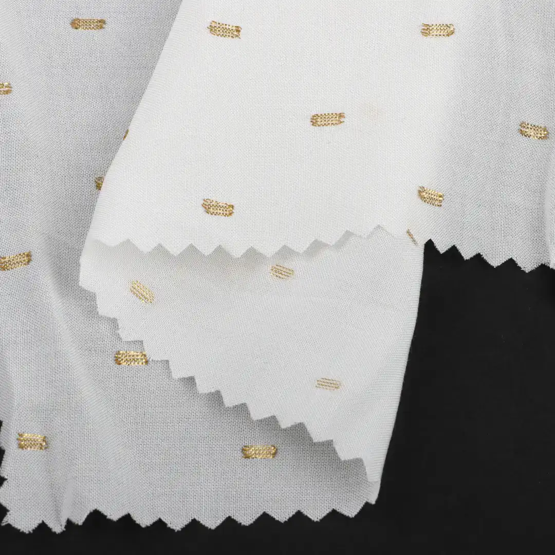 China Fabric for Shirt,Blouse,Skirt Rayon Cut Flower Natural Woven Fabric Rayon Metallic fiber WHITE color buy from China wholesaler bulk order at wholesale price free worldwide shipping Alibaba