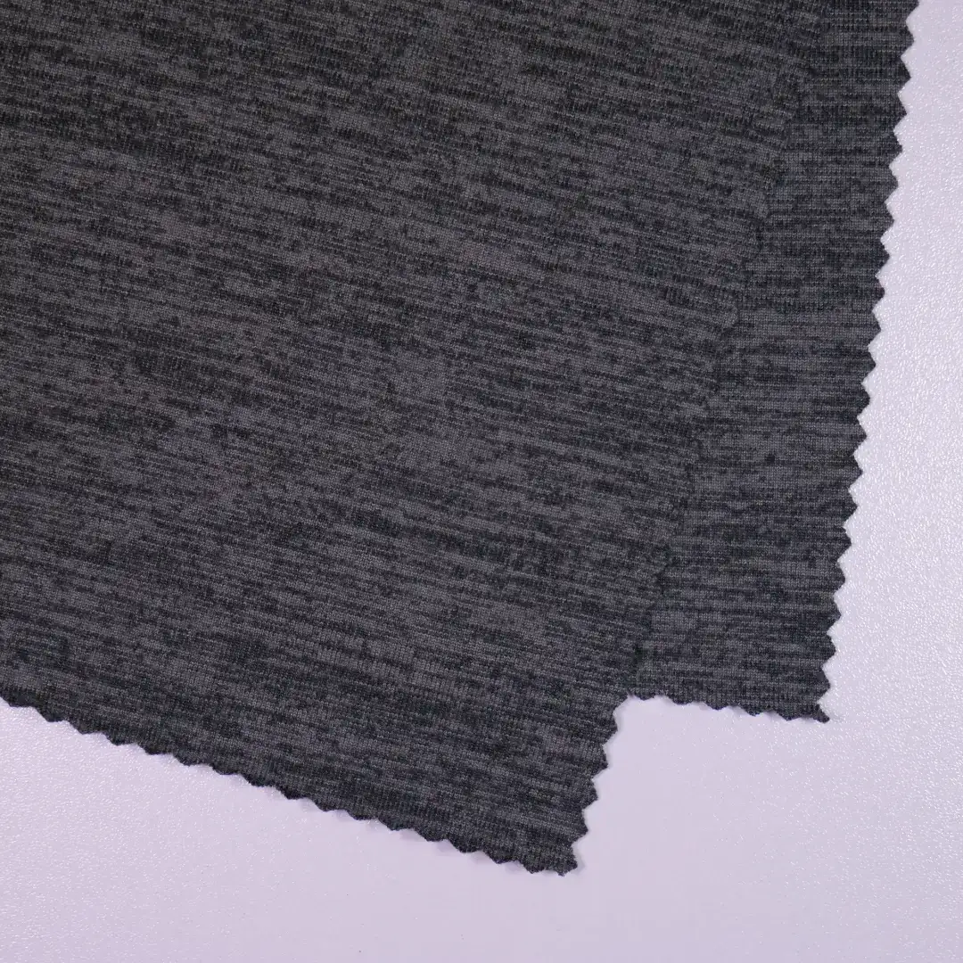 China Fabric for T-Shirt,Polo Shirt Single Jersey Knit Fabric Polyester Spandex Dark gray color buy from China wholesaler bulk order at wholesale price free worldwide shipping Alibaba