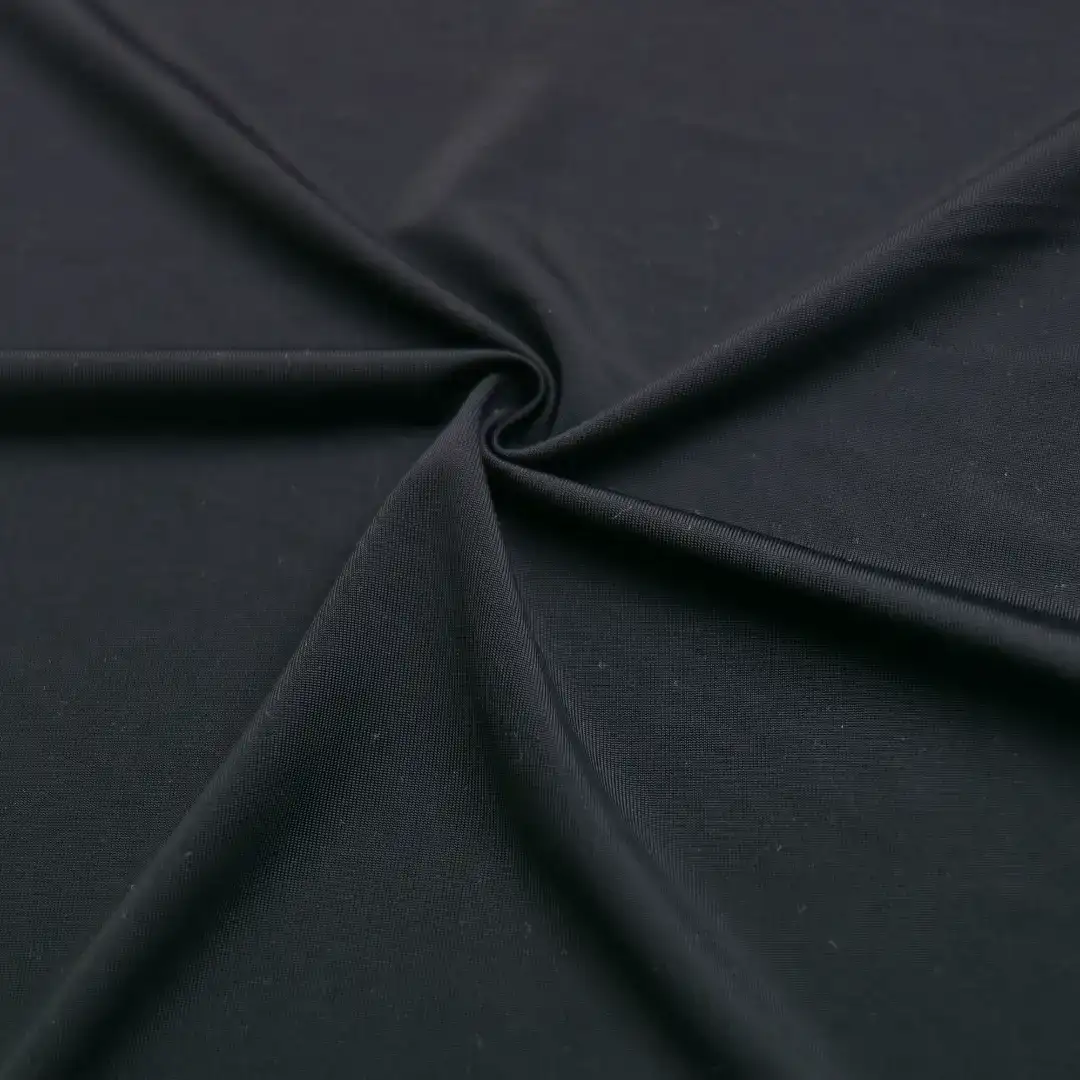 China Fabric for T-Shirt,Jogger,Yoga Clothes,Yoga Pants,Sports Bras Single Jersey Knit Fabric Nylon Spandex BLACK color buy from China wholesaler bulk order at wholesale price free worldwide shipping Alibaba