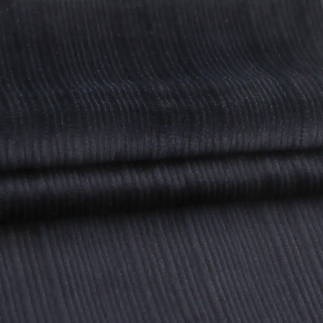China Fabric for Jackets Cotton Corduroy Natural Woven Fabric Cotton Spandex BLACK color buy from China wholesaler bulk order at wholesale price free worldwide shipping Alibaba