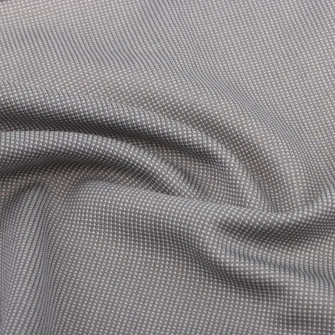 China Fabric for Jackets,Blouse Birdeye Mesh Knit Fabric Polyester Grey color buy from China wholesaler bulk order at wholesale price free worldwide shipping Alibaba