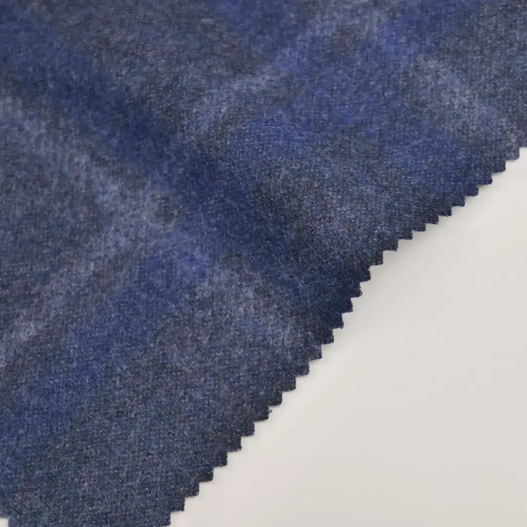 China Fabric for Trench Coat,Overcoat Bristled fabric Knit Fabric Polyester blue color buy from China wholesaler bulk order at wholesale price free worldwide shipping Alibaba