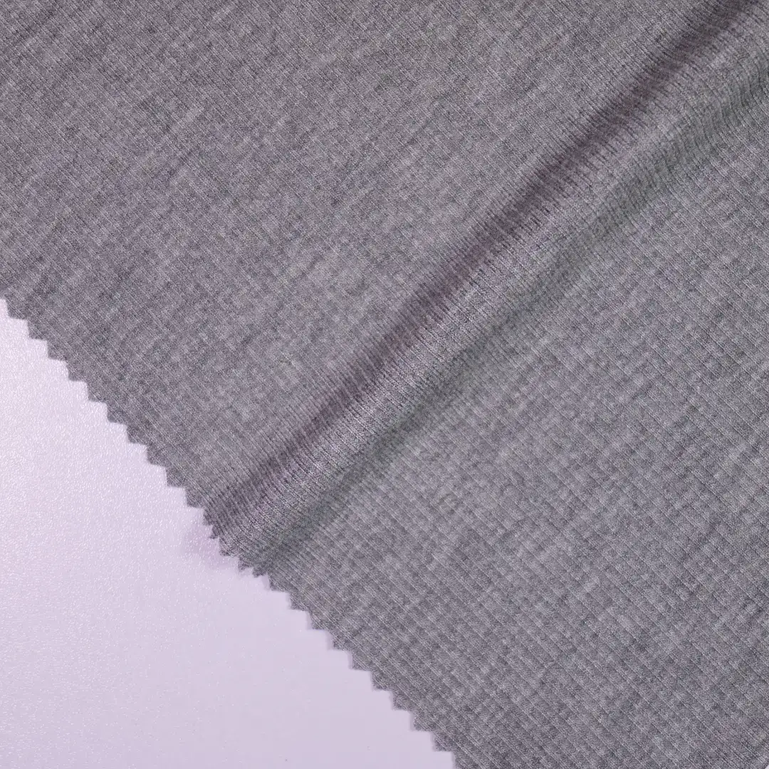 China Fabric for Tank Top,Open Cardigan  Rib Knit Fabric Polyester Spandex grey color buy from China wholesaler bulk order at wholesale price free worldwide shipping Alibaba