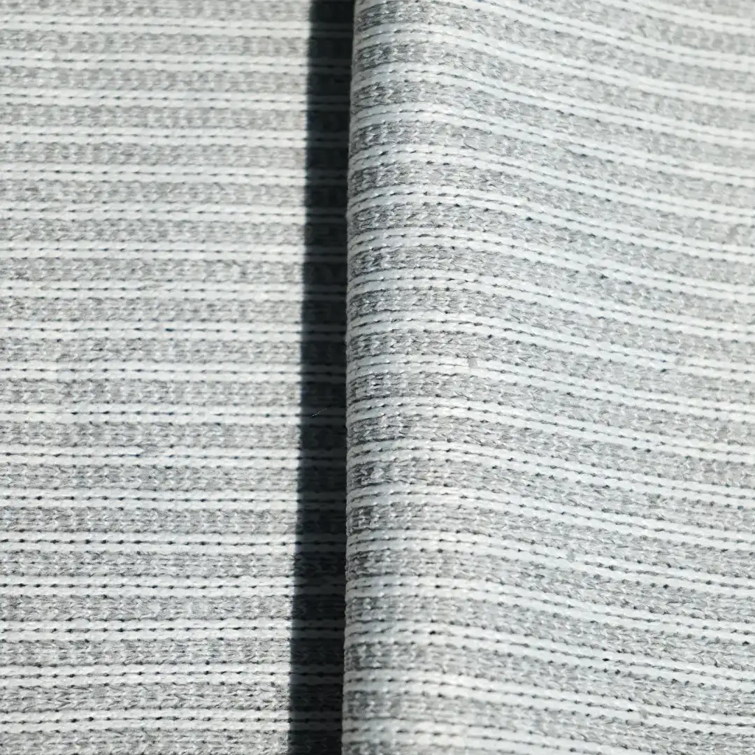 China Fabric for Overcoat Hacci Knit Fabric Polyester grey color buy from China wholesaler bulk order at wholesale price free worldwide shipping Alibaba