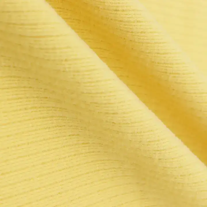 China Fabric for Jackets,Tank Top,Ladies Vest ,Dresses (Pullover)  Rib Knit Fabric Spandex Polyester YELLOW color buy from China wholesaler bulk order at wholesale price free worldwide shipping Alibaba
