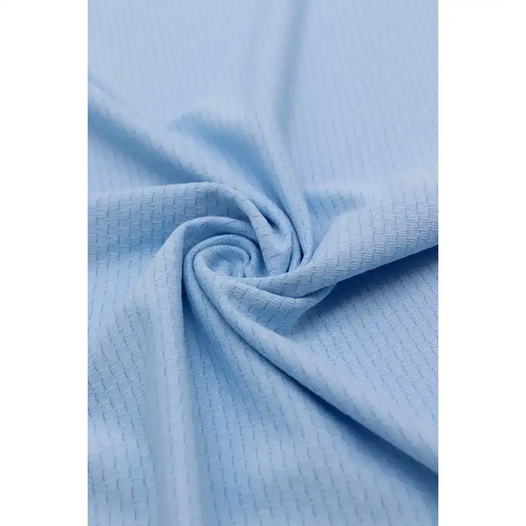China Fabric for Tank Top,Ladies Vest  Jacquard Knit Fabric Polyester Spandex blue color buy from China wholesaler bulk order at wholesale price free worldwide shipping Alibaba