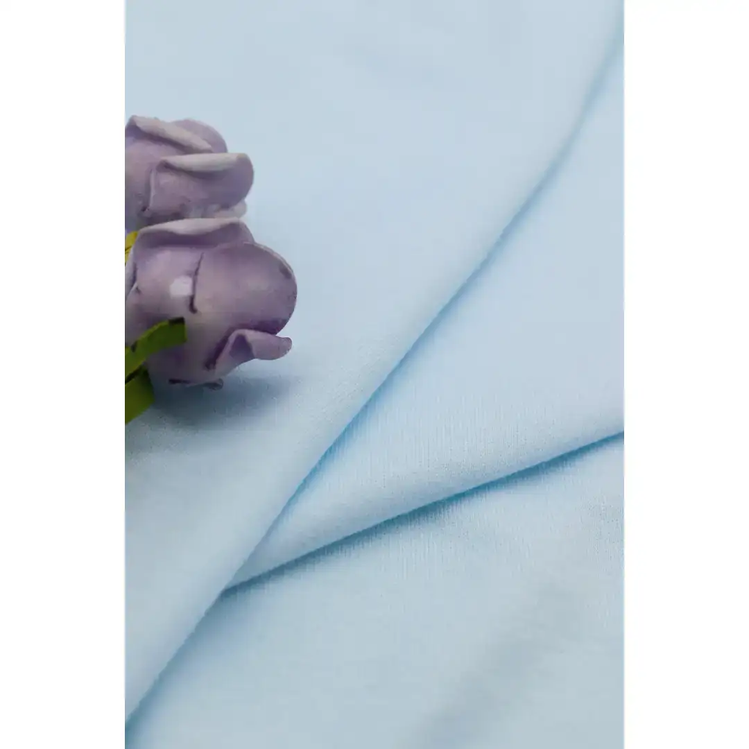 China Fabric for T-shirt ,Polo T-shirt  Interlock Knit Fabric Cotton blue color buy from China wholesaler bulk order at wholesale price free worldwide shipping Alibaba